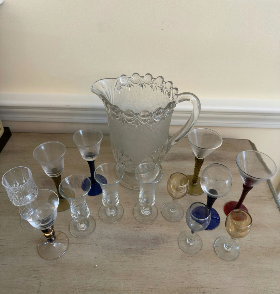 Barware - Cordial Glasses And Pitcher - image 1 of 5