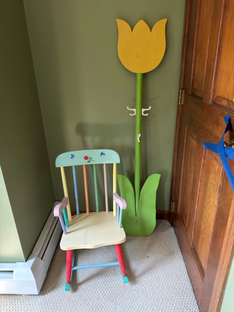Child’s Rocking Chair And Clothes Rack - image 1 of 1
