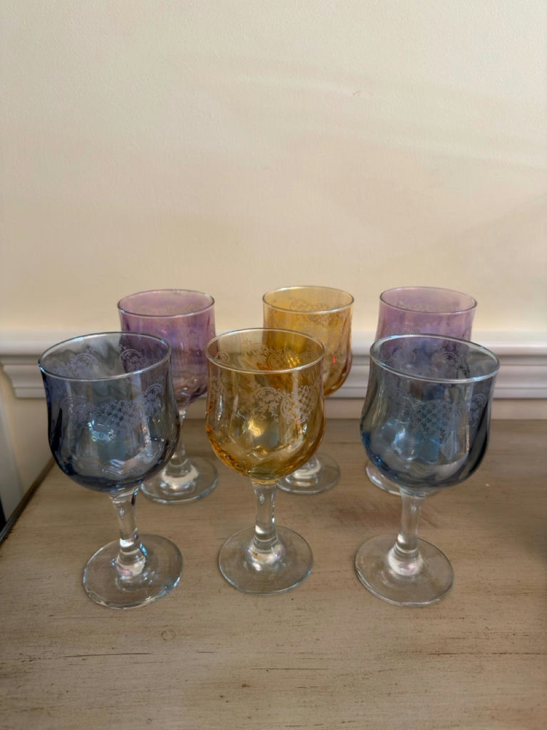 Colored Wine And Drinking Glasses - image 2 of 5
