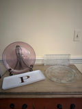 Vintage Footed Cake Plate & Entertaining Items - thumbnail 1 of 6