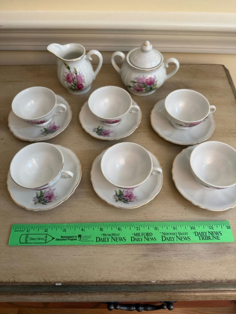 Demitasse Set - Cups, Saucers, Creamer, Sugar - image 2 of 4