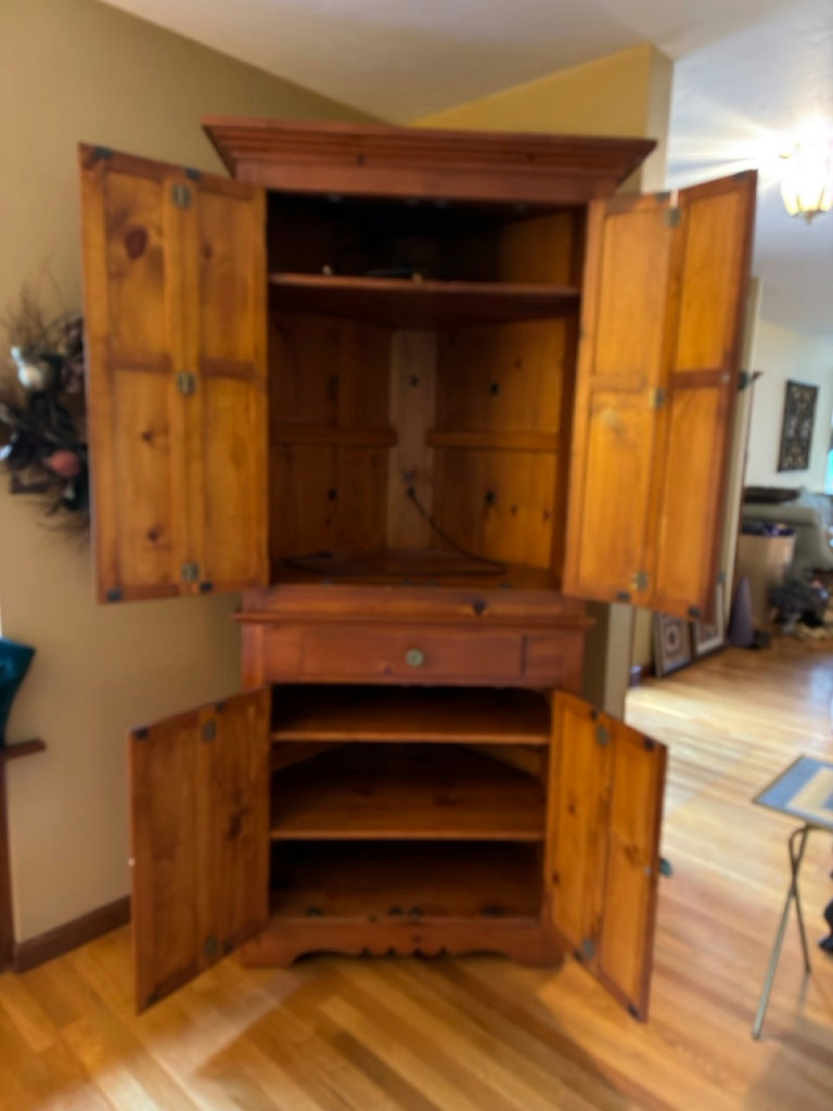Corner Television Cabinet - image 3 of 4