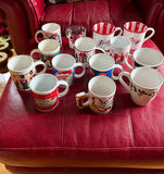 Christmas Mugs - Lot Of 14 - thumbnail 1 of 6