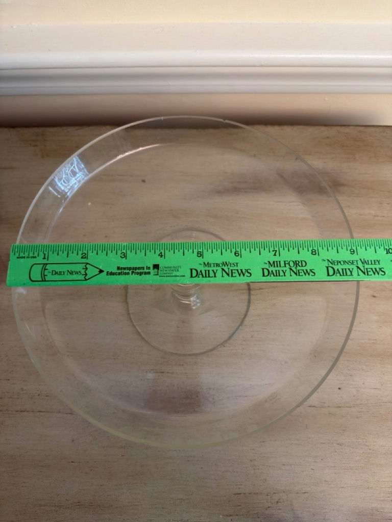 Clear Depression Glass and Cake Dish - image 4 of 6