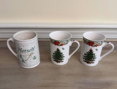 Belleek and Spode Mugs - Image 1 of 5