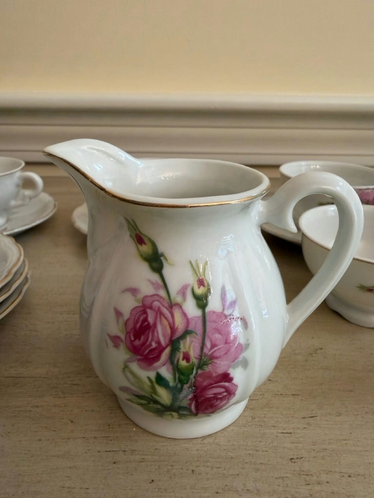 Demitasse Set - Cups, Saucers, Creamer, Sugar - image 3 of 4