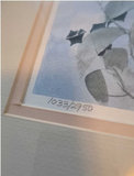 Framed Limited-Edition Floral Lithograph, Cascade of Color (1990) ***PLUS 2 NEW CANVAS - thumbnail 3 of 4