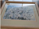 Framed Limited-Edition Floral Lithograph, Cascade of Color (1990) ***PLUS 2 NEW CANVAS - thumbnail 1 of 4