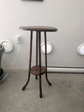 Antique Victorian Mottled Bamboo & Oak Two-Tier Table - thumbnail 1 of 3