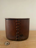 Antique Leather Box with Lid - thumbnail 3 of 3