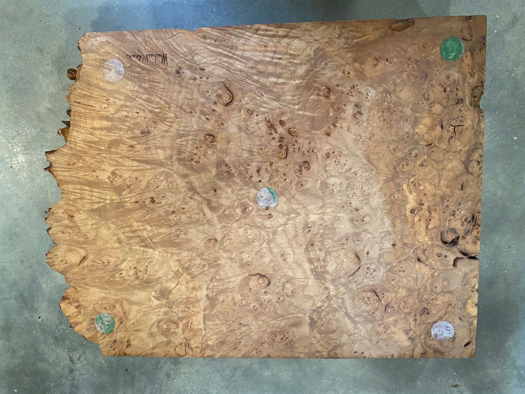 Burl Wood Box by Michael Elkan w Signature - image 4 of 5