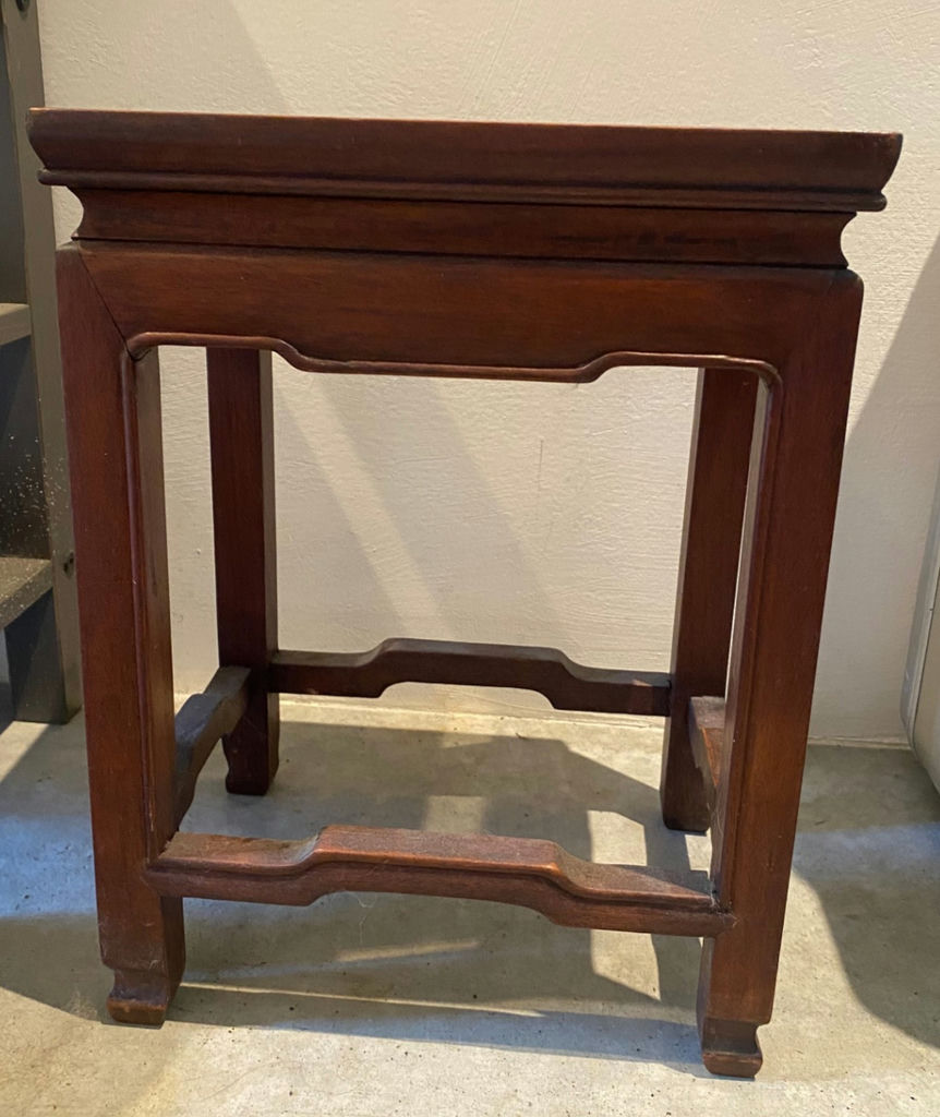 Vintage Chinese Rosewood Pedestal Stand  - image 2 of 3