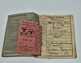ORIGINAL WW2 German Wehrpass Military Document and Ration Card - thumbnail 3 of 5