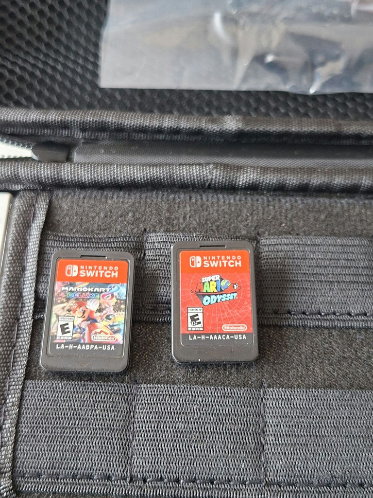 Nintendo Switch Console with Carrying Case and Game Cartridges - image 5 of 5