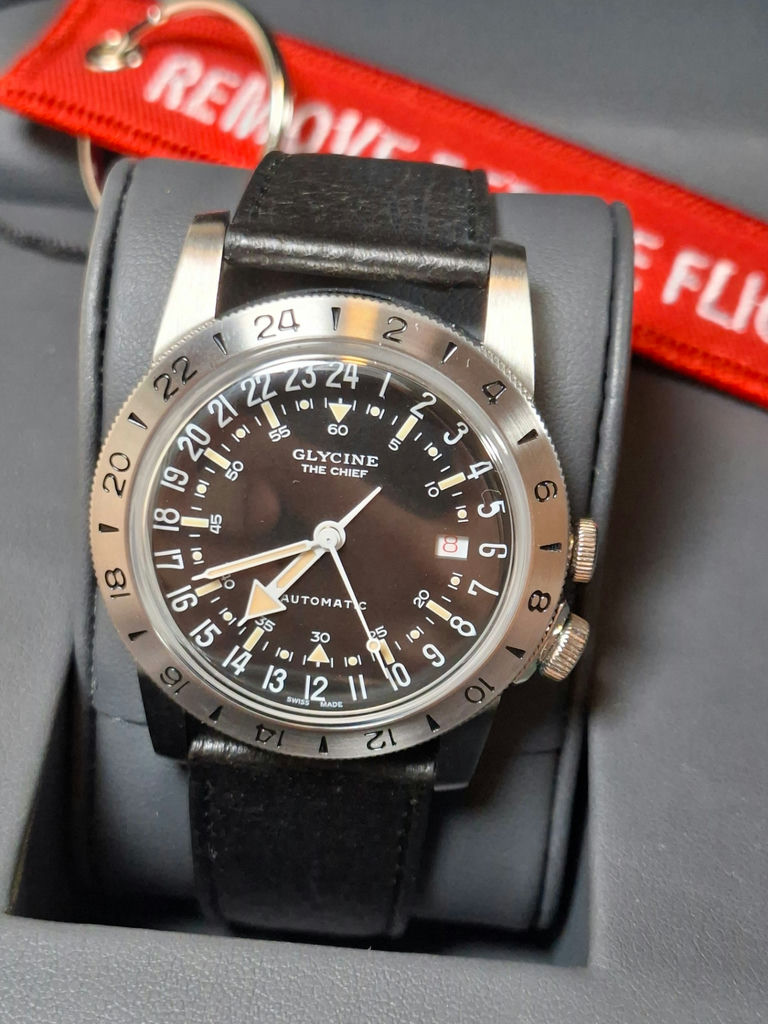 Glycine The Chief Automatic Watch with Box and Accessories - image 3 of 8