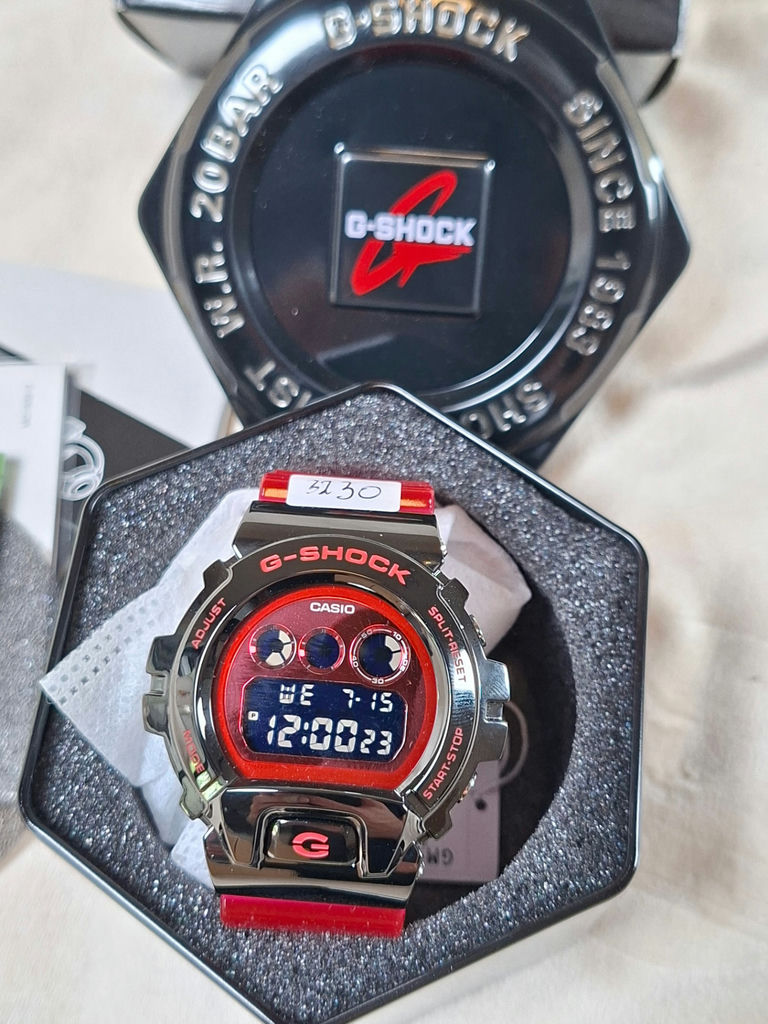 Casio G-Shock GM-6900B-4ER watch in red and black - image 3 of 8