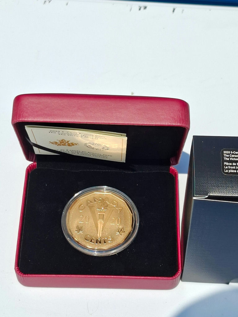 Canada 2020 Bronze Victory Nickel with case and certificate - image 2 of 6