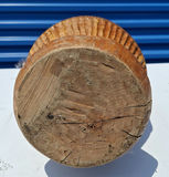 Carved Wooden Decorative Vase, 27" Very Unique Art Piece - thumbnail 6 of 6
