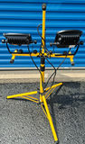 Dual LED Flood Lights on Yellow Tripod Stand - thumbnail 4 of 6