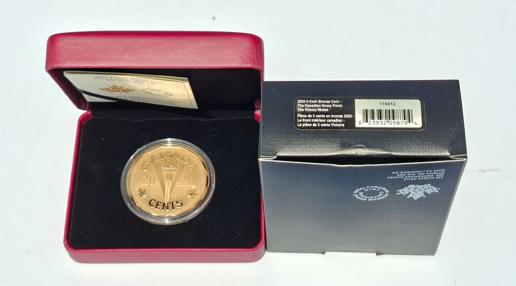 Canada 2020 Bronze Victory Nickel with case and certificate - image 1 of 6
