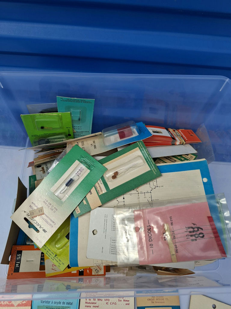 Assorted Vintage NEW OLD STOCK Electronic Components and Radio Parts, BIG LOT OF COOL PCS! - image 2 of 7