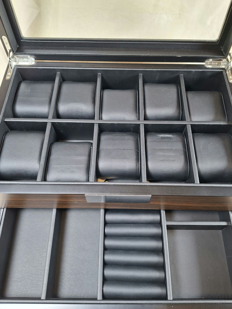 Wooden Watch and Jewelry Storage Box, HIGH END! - image 4 of 7