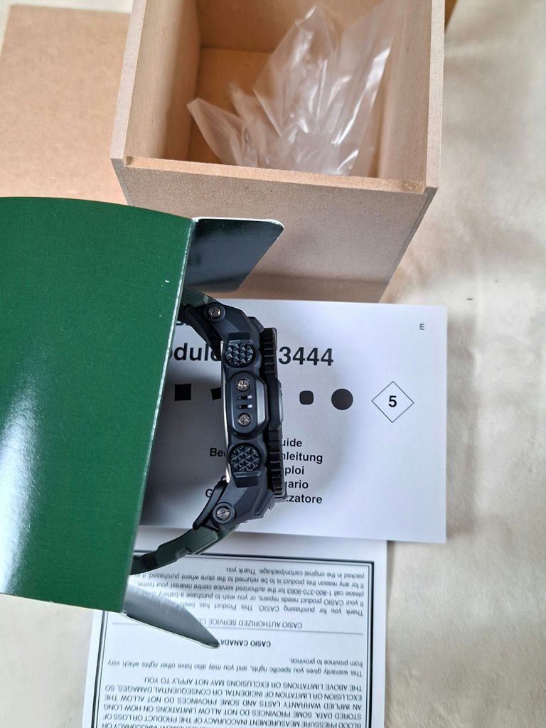 Casio Pro Trek digital watch with box and manuals - image 4 of 6