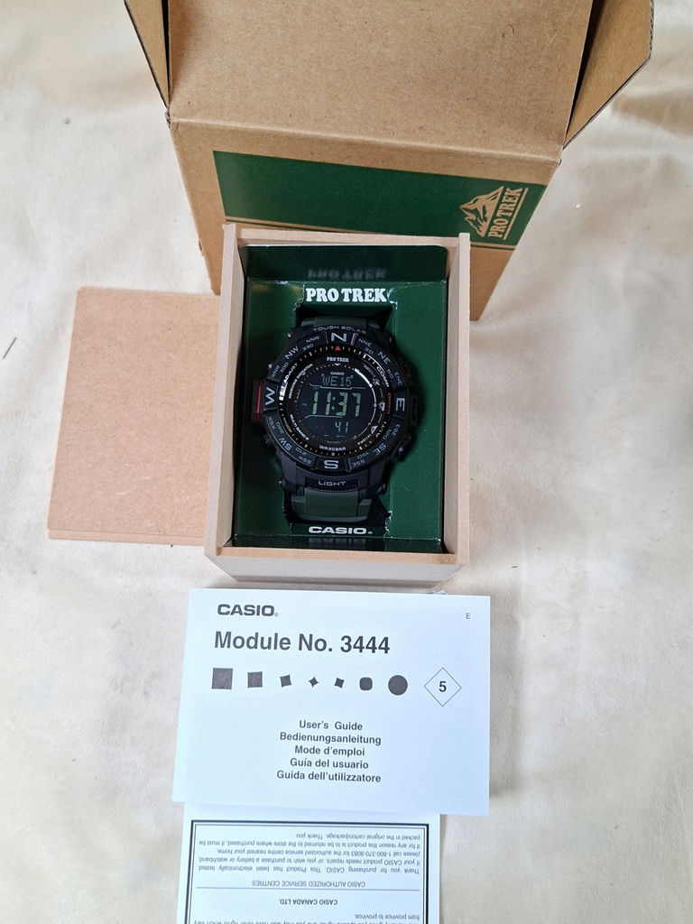 Casio Pro Trek digital watch with box and manuals - image 1 of 6