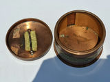 RARE Apollo Studio Copper Round Container with Decorative Brass Band, Marked NICKEL SILVER NEW YORK - thumbnail 4 of 8