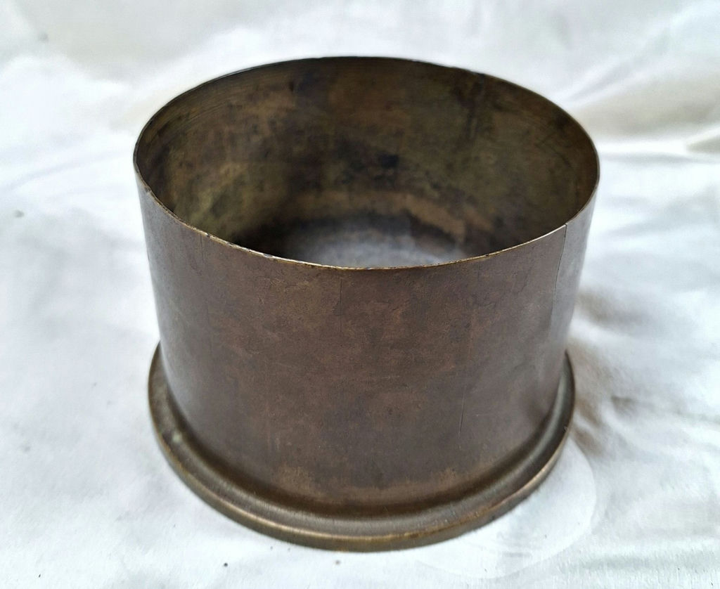 Vintage WW1 Trench Art HOWITZER Shell Bowl - image 1 of 7