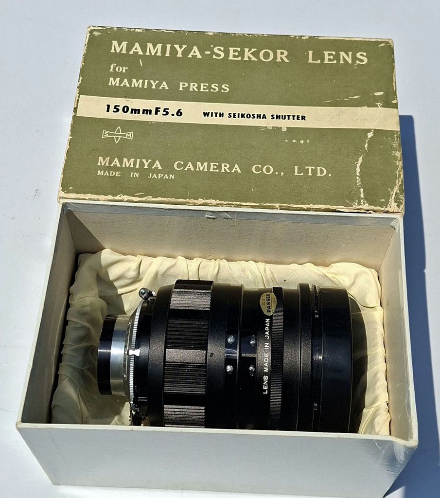 Mamiya-Sekor 150mm F5.6 Lens for Mamiya Press with Seikosha Shutter - image 1 of 6