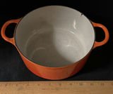 Le Creuset Orange Enameled Cast Iron Dutch Oven with Lid - thumbnail 2 of 4