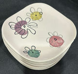 Ceramic Dinnerware Set with Floral Pattern - thumbnail 3 of 6