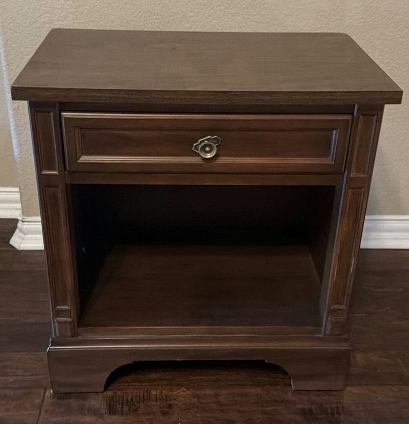 Wooden Nightstand with Drawer and Open Shelf - image 1 of 5