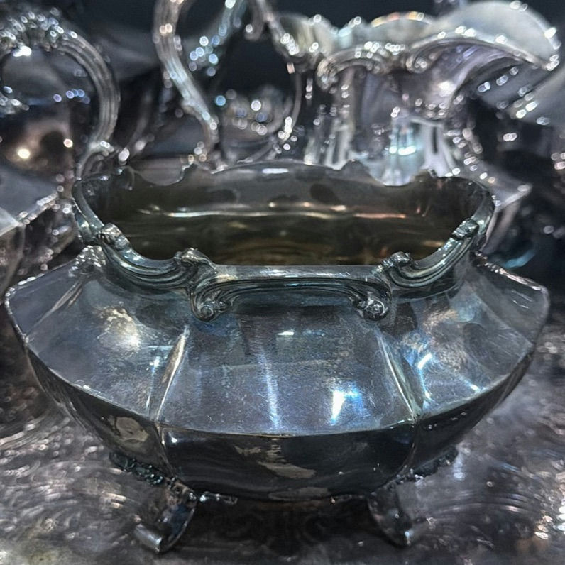 Silver-plated Tea and Coffee Service Set with Tray - image 2 of 5