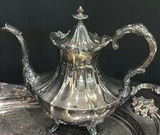 Silver-plated Tea and Coffee Service Set with Tray - thumbnail 4 of 5