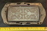 Decorative Metal Tray, Stone Pyramid, and Stone Sphere - thumbnail 3 of 5