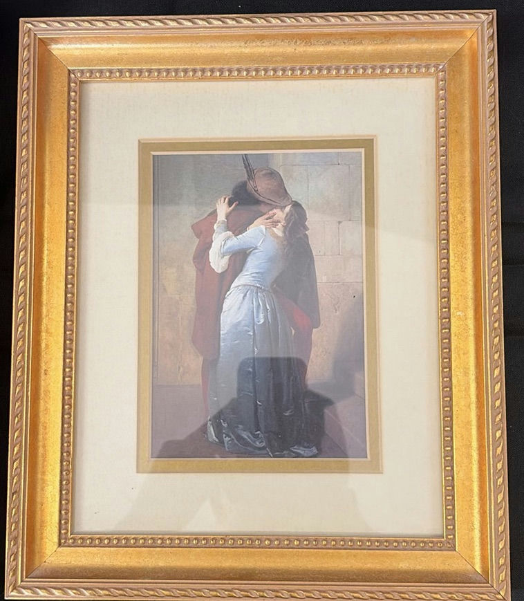 Two ornate gold-framed art prints - image 5 of 7