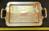 Silver-Tone Serving Trays, Bowl, and Covered Dish Set - thumbnail 4 of 6