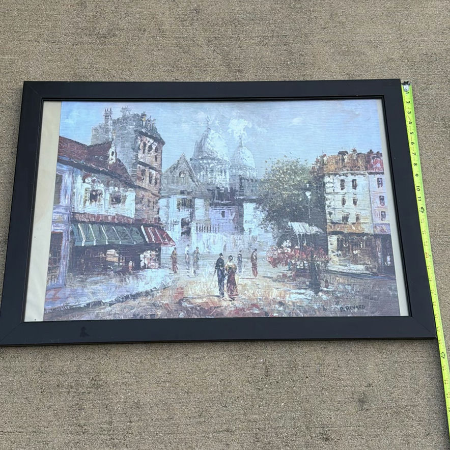 Framed City Street Scene Print - image 2 of 5