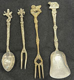 Assorted Ornate Metal Flatware Set - thumbnail 2 of 7