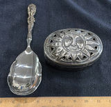 Decorative Spoon and Sun Face Trinket Box - thumbnail 1 of 6