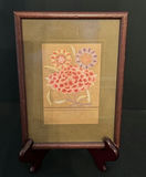 Framed Floral Artwork, Pair of Candlesticks, and Floral Saucepan - thumbnail 2 of 5