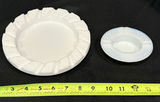 White Milk Glass Ashtrays - thumbnail 1 of 6