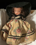 1930s Two Vintage Cloth Dolls with Dresses and Hat - thumbnail 3 of 4