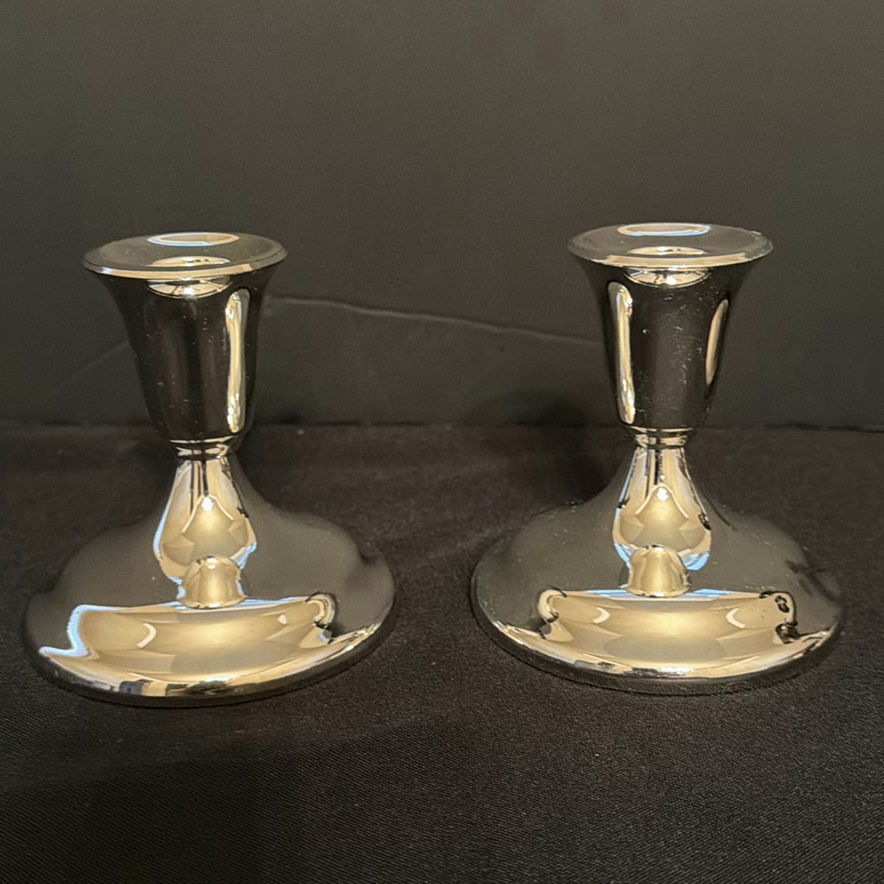 Two Pairs of Silverplate Candlesticks - image 5 of 6