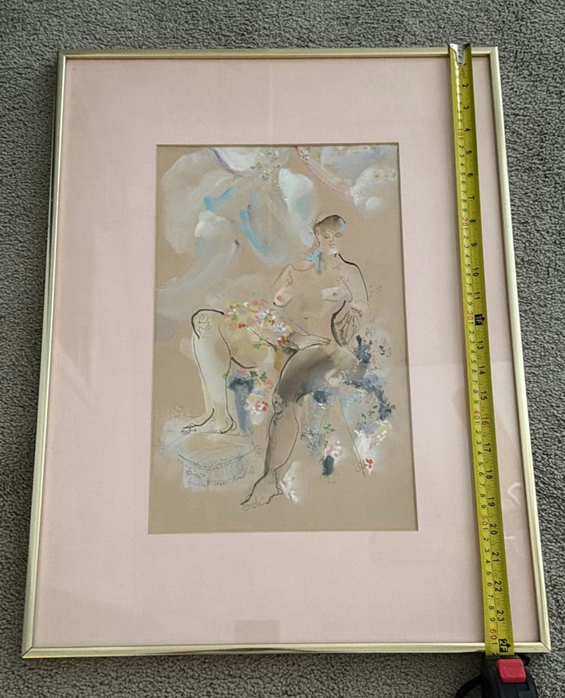 Two Framed Figurative Art Prints - image 2 of 3