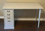 White Desk with Storage Drawers - thumbnail 1 of 5