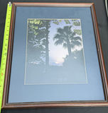 Framed Palm Tree Landscape Print - thumbnail 1 of 3