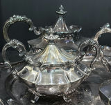 Silver-plated Tea and Coffee Service Set with Tray - thumbnail 3 of 5